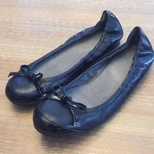 EUC Stuart Weitzman black balet flats MAKE AN OFER